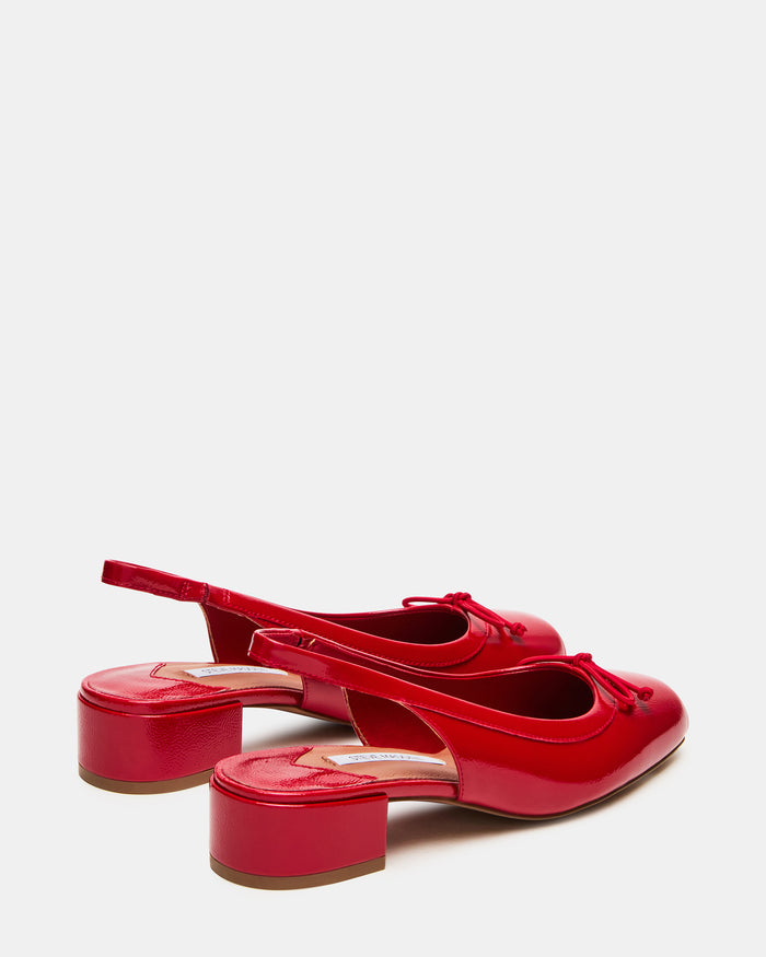 LOVED RED CRINKLE PATENT