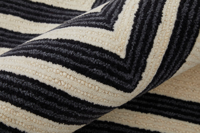 The Rug Corner Feizy Maguire Transitional Abstract - Gray/Ivory/Black  Maguire Transitional Abstract - Gray/Ivory/Black