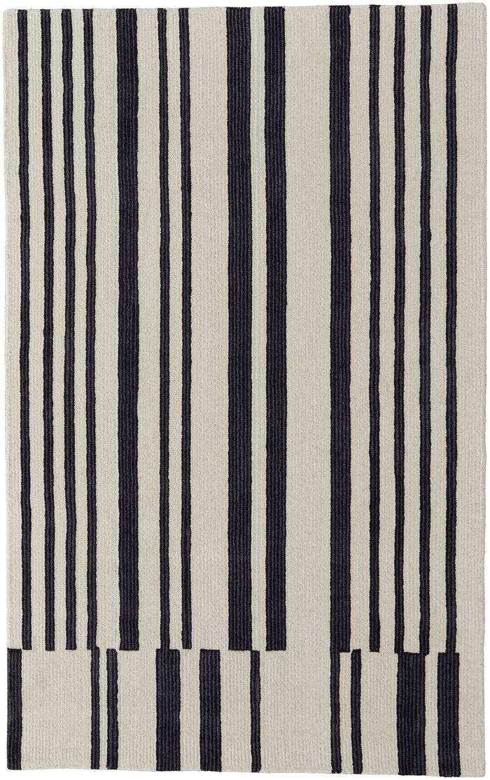 The Rug Corner Feizy Maguire Transitional Abstract - Ivory/Black  Maguire Transitional Abstract - Ivory/Black