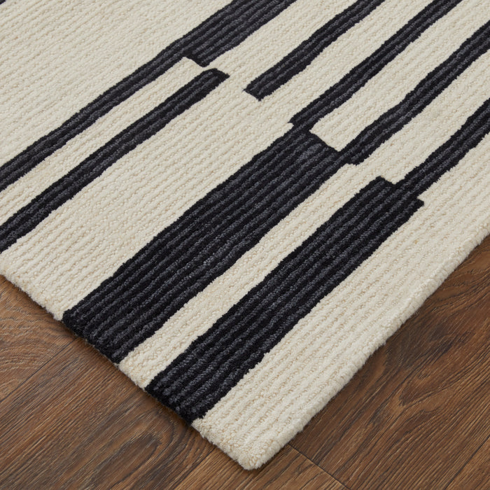 The Rug Corner Feizy Maguire Transitional Abstract - Ivory/Black  Maguire Transitional Abstract - Ivory/Black