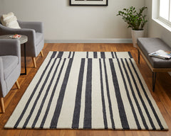 The Rug Corner Feizy Maguire Transitional Abstract - Ivory/Black  Maguire Transitional Abstract - Ivory/Black