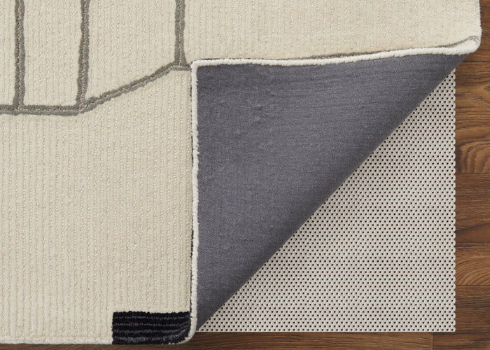 The Rug Corner Feizy Maguire Transitional Abstract - Ivory/Gray/Taupe