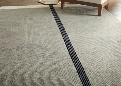 The Rug Corner Feizy Maguire Transitional Abstract - Taupe/Black