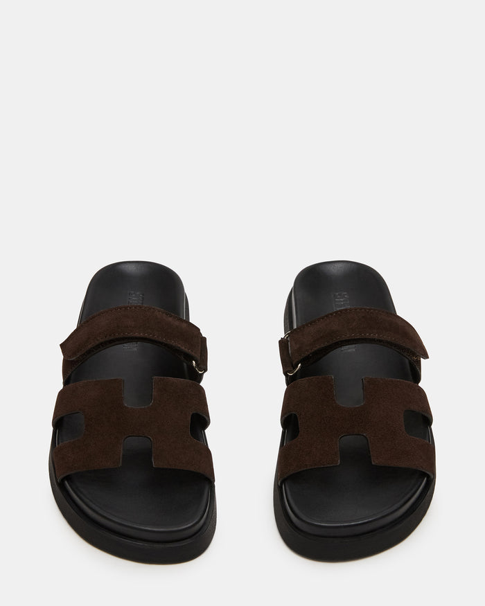 MAYVEN CHOCOLATE BROWN SUEDE