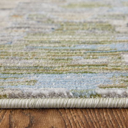 The Rug Corner Feizy Melrose Traditional Floral & Botanical - Green/Ivory/Blue