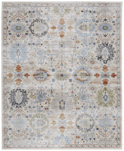 The Rug Corner Feizy Melrose Traditional Floral & Botanical - Tan/Blue/Red