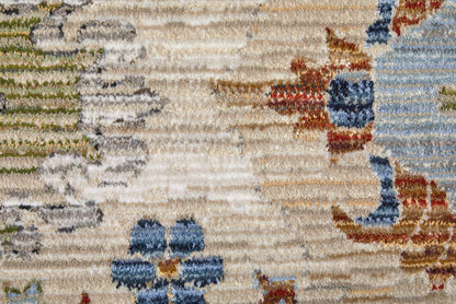 The Rug Corner Feizy Melrose Traditional Floral & Botanical - Tan/Blue/Red