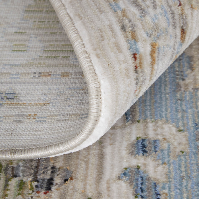 The Rug Corner Feizy Melrose Traditional Floral & Botanical - Tan/Blue/Red