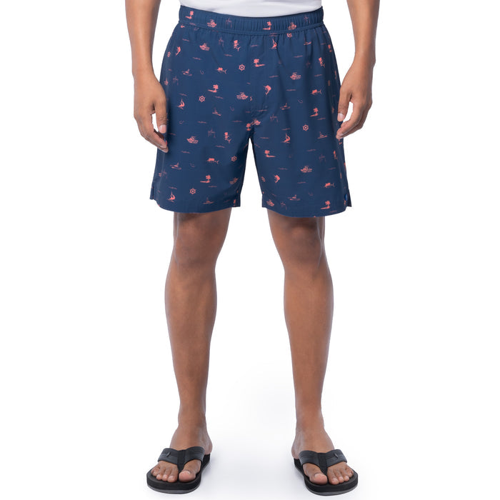 Men's Maritime Printed 7" Swim Trunk