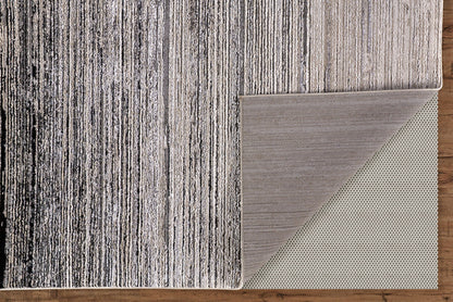 The Rug Corner Feizy Micah Modern Abstract - Black/Gray