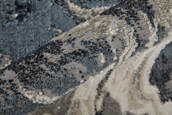 The Rug Corner Feizy Micah Modern Abstract - Ivory/Black/Taupe
