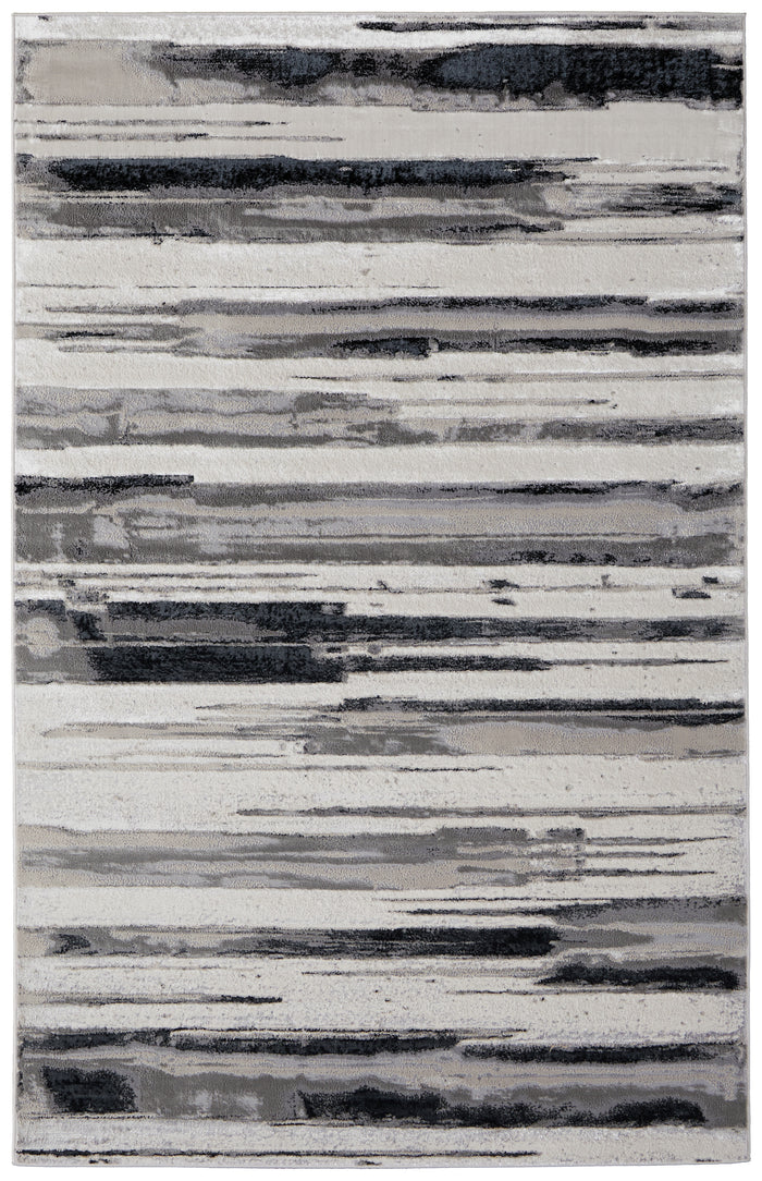 The Rug Corner Feizy Micah Modern Abstract - Silver/Gray/Black