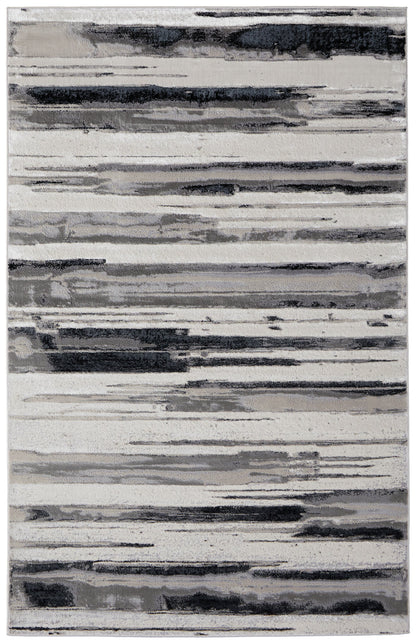 The Rug Corner Feizy Micah Modern Abstract - Silver/Gray/Black