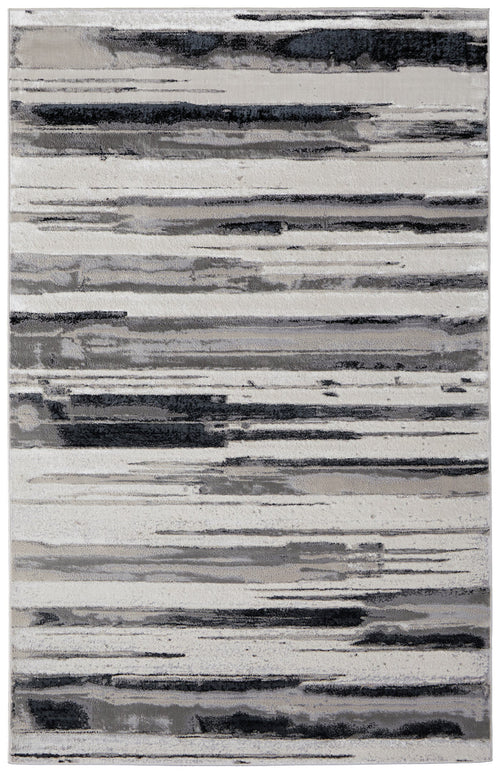 The Rug Corner Feizy Micah Modern Abstract - Silver/Gray/Black