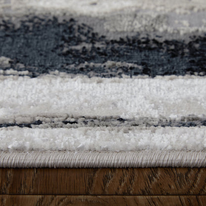 The Rug Corner Feizy Micah Modern Abstract - Silver/Gray/Black