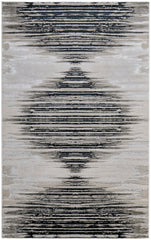 The Rug Corner Feizy Micah Modern Diamond - Black/Silver/Taupe
