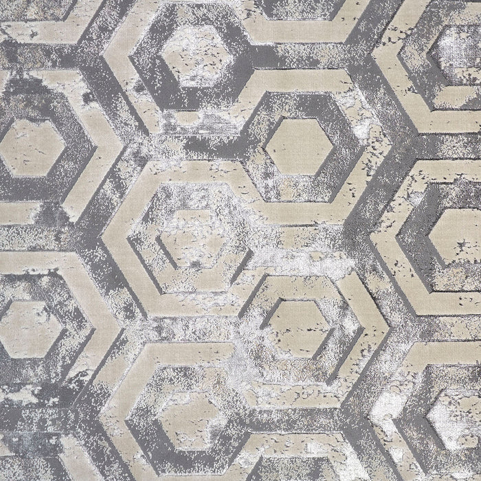The Rug Corner Feizy Micah Modern Distressed - Gray/Taupe/Silver