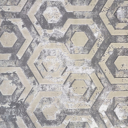 The Rug Corner Feizy Micah Modern Distressed - Gray/Taupe/Silver