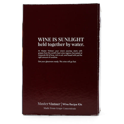 Moscato Wine Kit - Master Vintner® Winemaker's Reserve® back of box