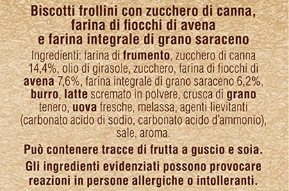 Mulino Bianco: "Molinetti" Shortbread cookies with flour buckwheat and brown sugar - 28.21 Oz (800g) [ Italian Import ]