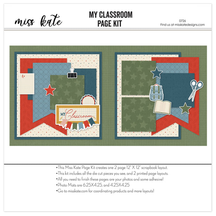 My Classroom - Page Kit