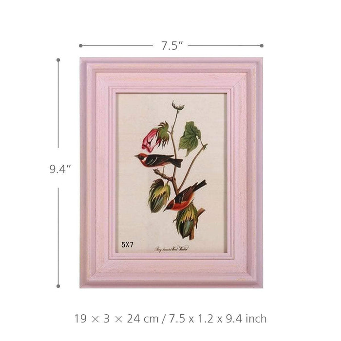 Natural Pink Photo Frame - Rustic Home Decor