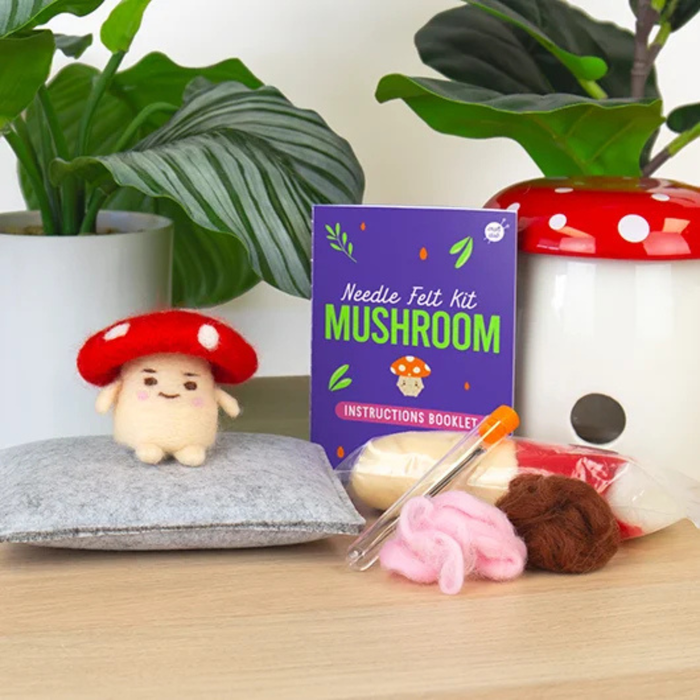 Needle Felting Kit - Mushroom
