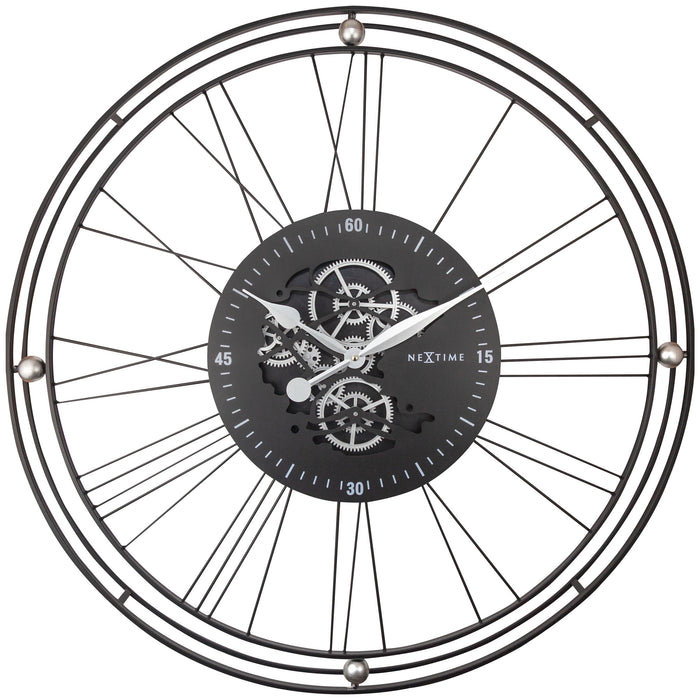 NeXtime - Roman Gear Clock XXL Wall Clock - Time for a Clock