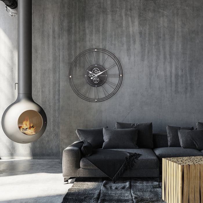 NeXtime - Roman Gear Clock XXL Wall Clock - Time for a Clock