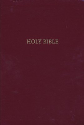 NIV Giant Print Reference Leather-look Bible-Burgundy