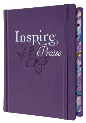 NLT Inspire Praise Journaling Bible-Purple Hardcover Limited Quantities Available
