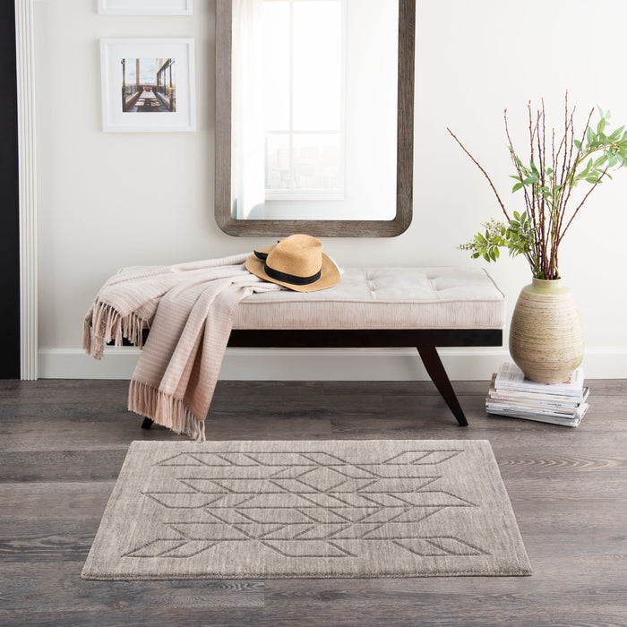 The Rug Corner Nourison Home Alessia ALE01 GREY Area Rugs
