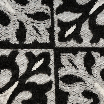 The Rug Corner Nourison Home Aloha ALH34 BLKWT Area Rugs