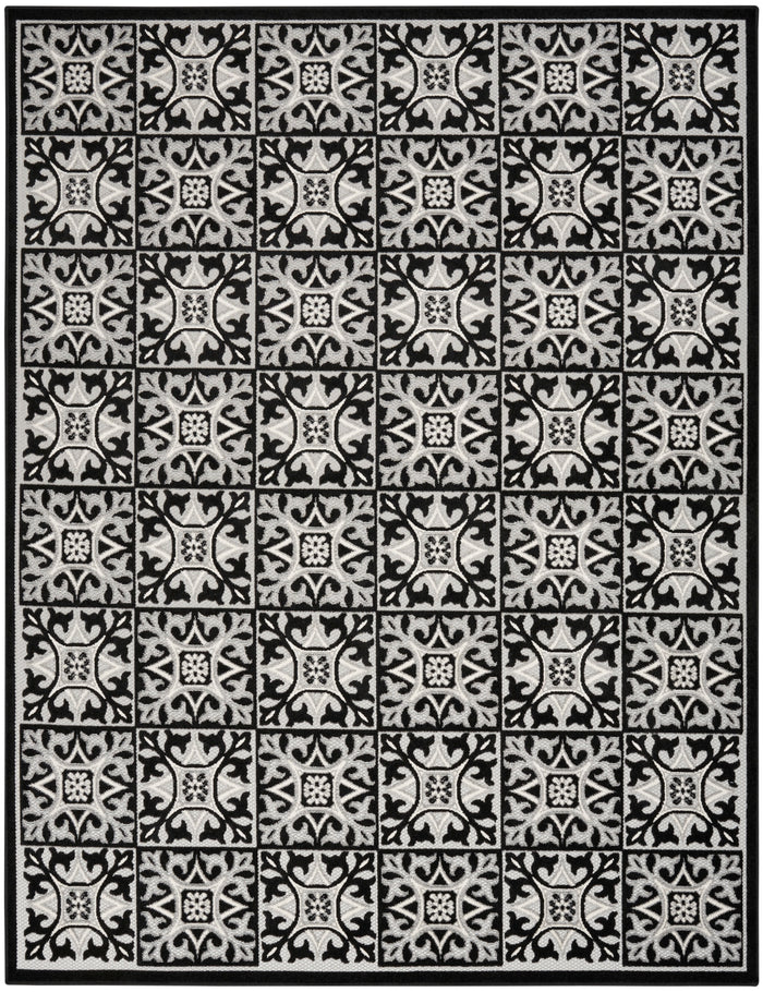 The Rug Corner Nourison Home Aloha ALH34 BLKWT Area Rugs