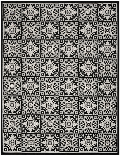 The Rug Corner Nourison Home Aloha ALH34 BLKWT Area Rugs