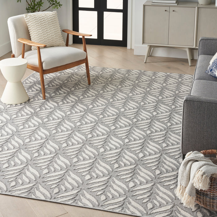 The Rug Corner Nourison Home Aloha ALH35 GREY Area Rugs