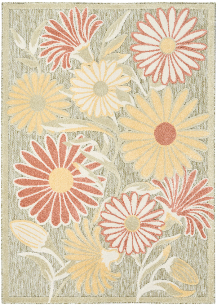 The Rug Corner Nourison Home Nourison Home - Aloha Sage/Rose Area Rug ALH33