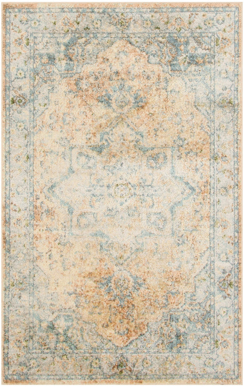 The Rug Corner Nourison Home Nourison Home - Astra Machine Washable Beige/Blue Area Rug ASW12