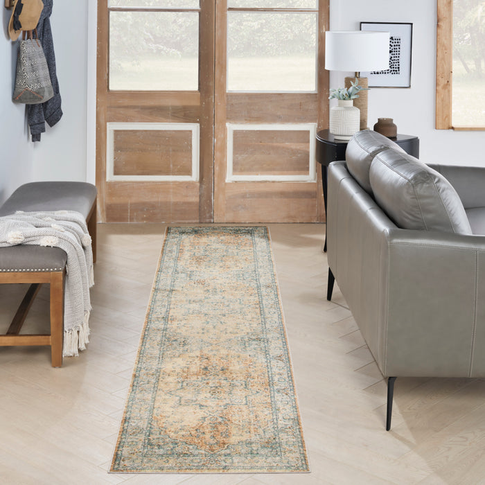 The Rug Corner Nourison Home Nourison Home - Astra Machine Washable Beige/Blue Area Rug ASW12