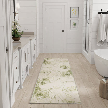The Rug Corner Nourison Home Nourison Home - Astra Machine Washable Beige/Green Area Rug ASW14