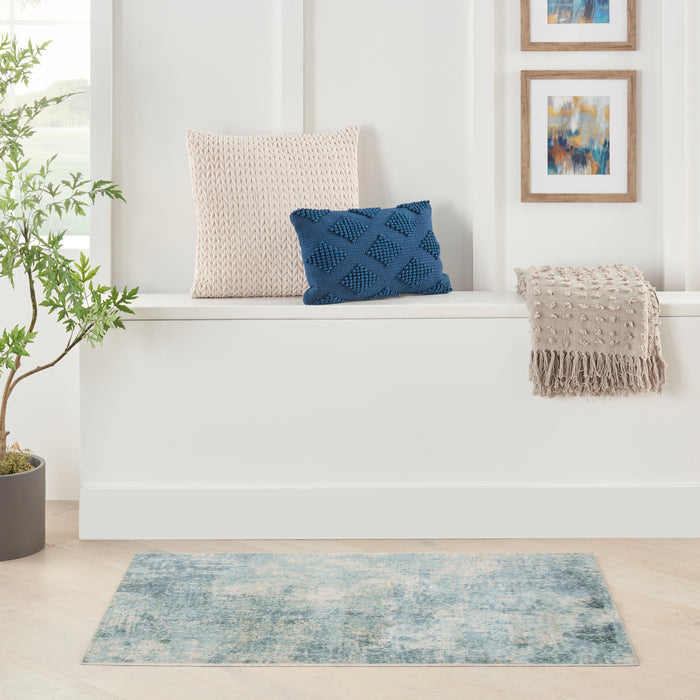 The Rug Corner Nourison Home Astra Machine Washable ASW07 BLUIV Area Rugs