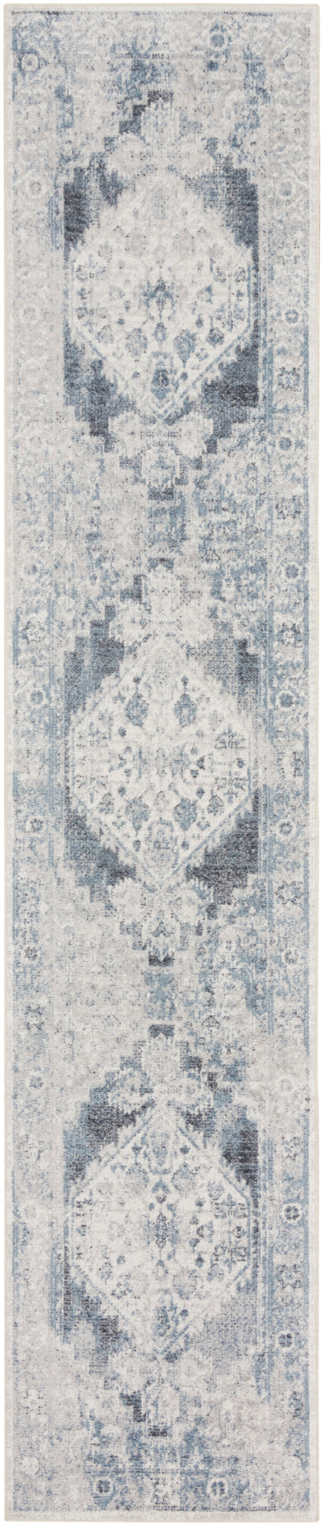 The Rug Corner Nourison Home Nourison Home - Astra Machine Washable Blue/Ivory Area Rug ASW11