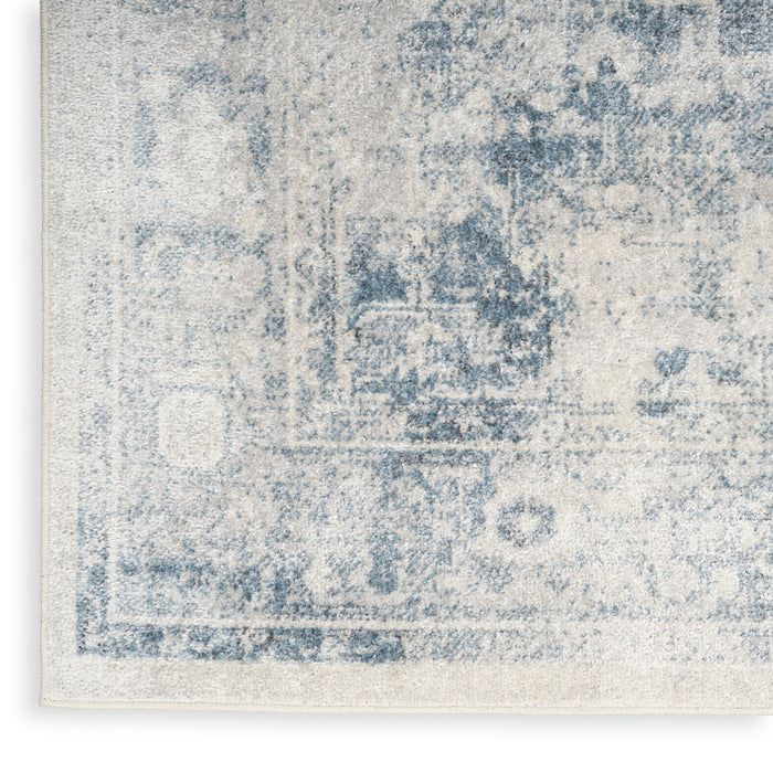 The Rug Corner Nourison Home Nourison Home - Astra Machine Washable Blue/Ivory Area Rug ASW11