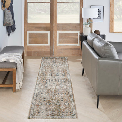 The Rug Corner Nourison Home Nourison Home - Astra Machine Washable Gold/Green Area Rug ASW16