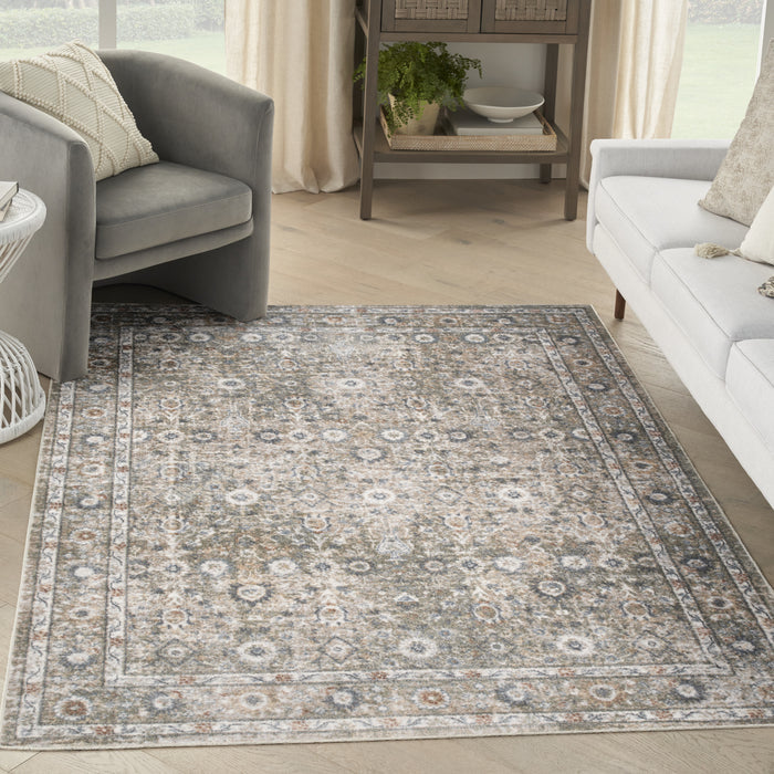 The Rug Corner Nourison Home Nourison Home - Astra Machine Washable Gold/Green Area Rug ASW16