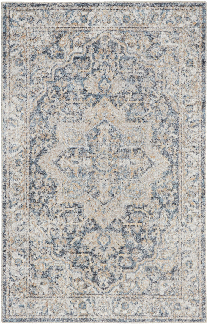 The Rug Corner Nourison Home Nourison Home - Astra Machine Washable Green/Blue Area Rug ASW12