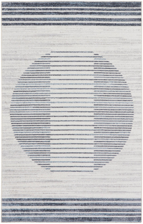 The Rug Corner Nourison Home Nourison Home - Astra Machine Washable Ivory/Blue Area Rug ASW05