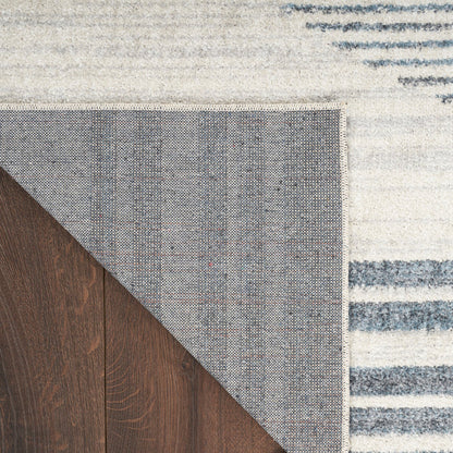 The Rug Corner Nourison Home Nourison Home - Astra Machine Washable Ivory/Blue Area Rug ASW05