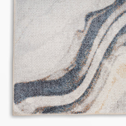 The Rug Corner Nourison Home Astra Machine Washable ASW15 IVBLU Area Rugs