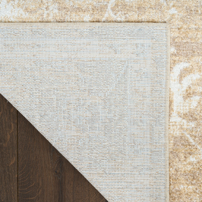 The Rug Corner Nourison Home Nourison Home - Astra Machine Washable Ivory/Gold Area Rug ASW19
